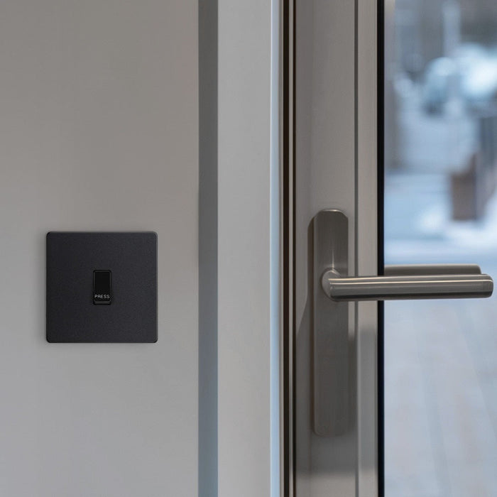 BG Evolve Matt Black 10A Retractive Press Switch PCDMB14B - view 7