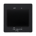 BG Evolve Matt Black 10A Fan Isolator Switch PCDMB15B
