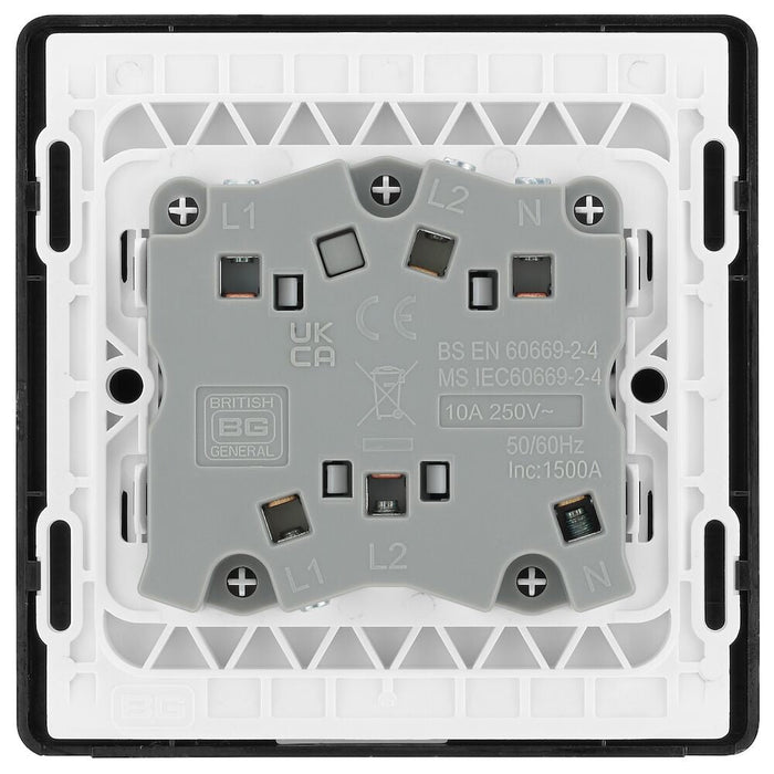 BG Evolve Matt Black 10A Fan Isolator Switch PCDMB15B - view 4