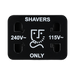 BG Evolve Matt Black Dual Voltage Shaver Socket PCDMB20B