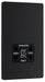 BG Evolve Matt Black Dual Voltage Shaver Socket PCDMB20B - view 2