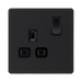 BG Evolve Matt Black 13A Single Socket PCDMB21B