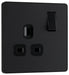 BG Evolve Matt Black 13A Single Socket PCDMB21B - view 2