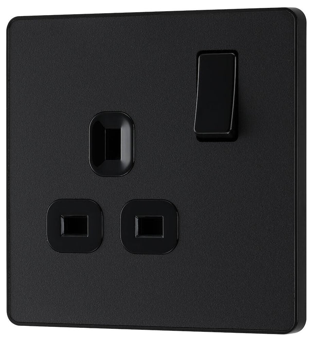BG Evolve Matt Black 13A Single Socket PCDMB21B - view 3