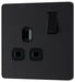 BG Evolve Matt Black 13A Single Socket PCDMB21B - view 3