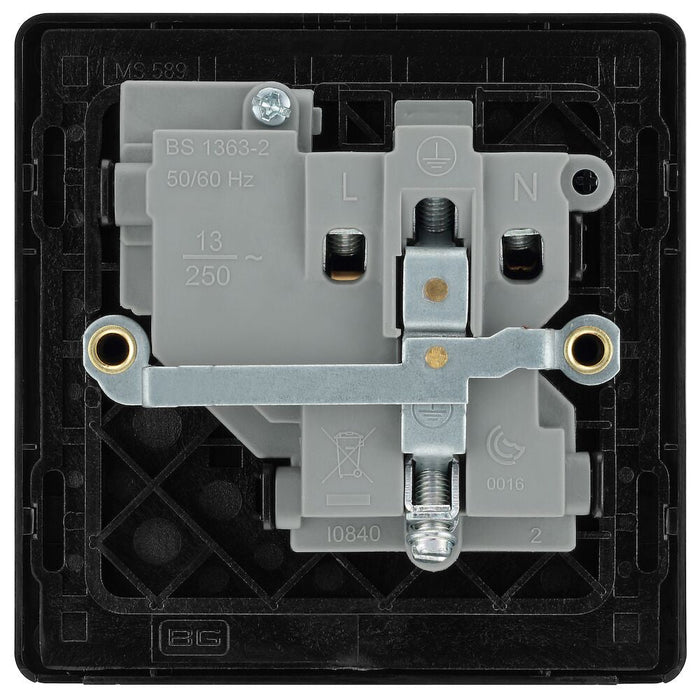 BG Evolve Matt Black 13A Single Socket PCDMB21B - view 4