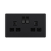 BG Evolve Matt Black 13A Double Socket 5 Pack PCDMB22B