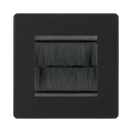 BG Evolve Matt Black 2G Cable Brush Outlet PCDMB2GBRB