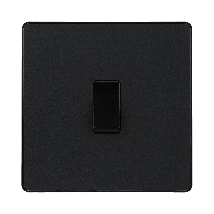 BG Evolve Matt Black 20A Double Pole Switch PCDMB30B