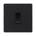 BG Evolve Matt Black 20A Double Pole Switch with LED PCDMB31B
