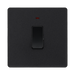 BG Evolve Matt Black 20A Double Pole Switch with LED PCDMB31B