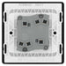 BG Evolve Matt Black 2G 2W Light Switch PCDMB42B - view 4