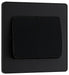 BG Evolve Matt Black 2G 2W Wide Rocker Light Switch PCDMB42WB - view 2