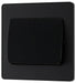 BG Evolve Matt Black 2G 2W Wide Rocker Light Switch PCDMB42WB - view 3