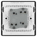 BG Evolve Matt Black 2G 2W Wide Rocker Light Switch PCDMB42WB - view 4