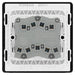 BG Evolve Matt Black 3G 2W Light Switch PCDMB43B - view 4