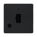 BG Evolve Matt Black 13A Unswitched Spur with LED and Flex Outlet PCDMB54B