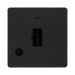 BG Evolve Matt Black 13A Unswitched Spur with LED and Flex Outlet PCDMB54B