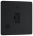 BG Evolve Matt Black 13A Unswitched Spur with LED and Flex Outlet PCDMB54B - view 2