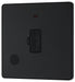BG Evolve Matt Black 13A Unswitched Spur with LED and Flex Outlet PCDMB54B - view 3