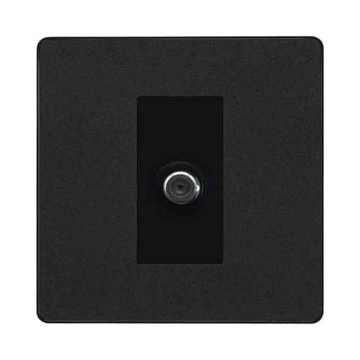BG Evolve Matt Black Satellite Socket PCDMB61B
