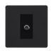 BG Evolve Matt Black Satellite Socket PCDMB61B