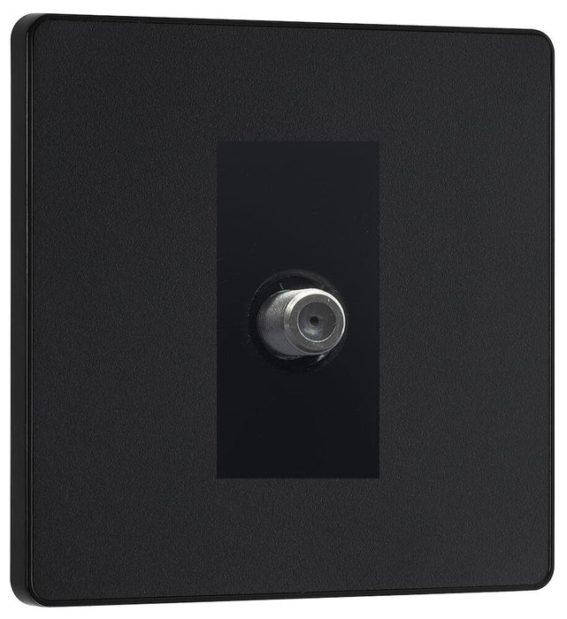 BG Evolve Matt Black Satellite Socket PCDMB61B - view 2