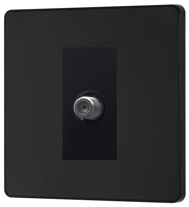BG Evolve Matt Black Satellite Socket PCDMB61B - view 3