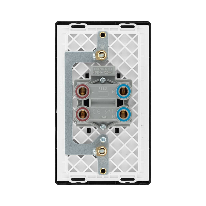 BG Evolve Matt Black 45A double pole switch with LED PCDMB72B - view 4