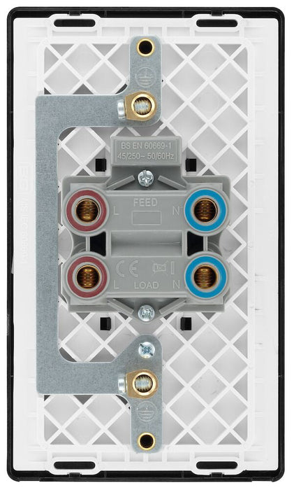 BG Evolve Matt Black 45A double pole switch with LED PCDMB72B - view 4