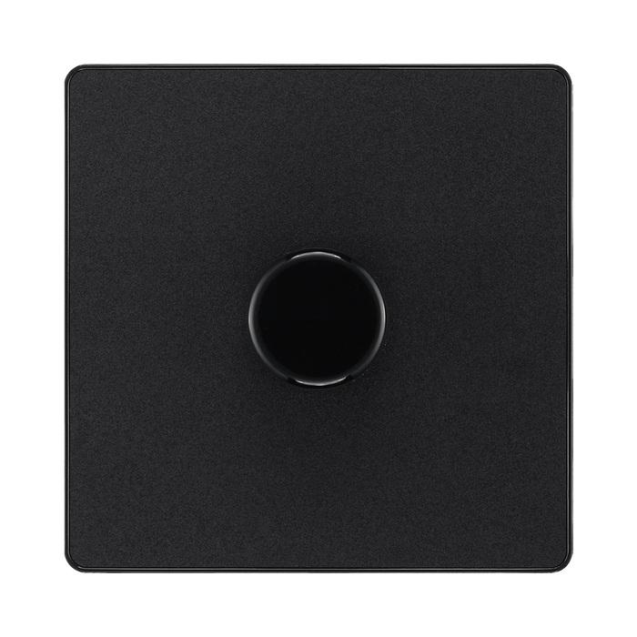 BG Evolve Matt Black 1G Dimmer Switch PCDMB81B