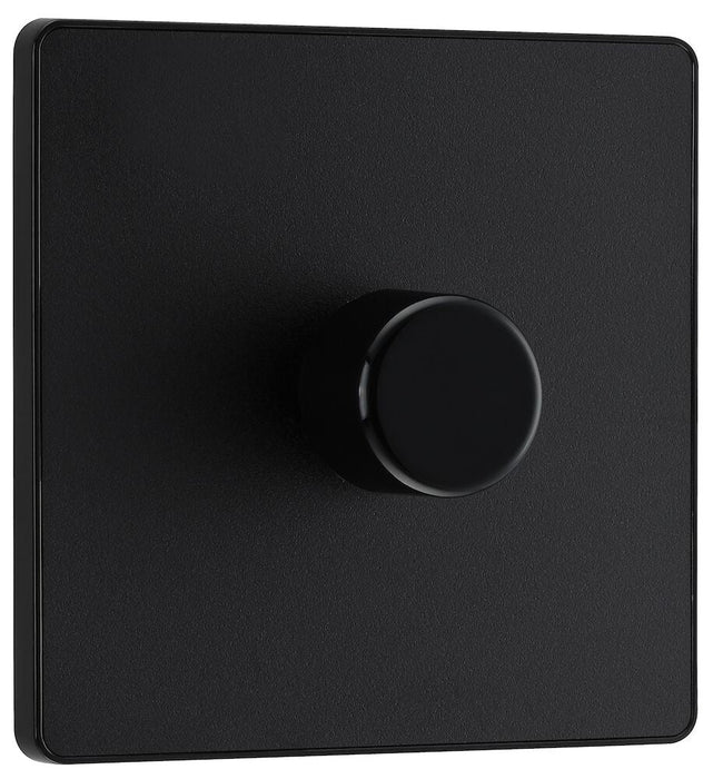 BG Evolve Matt Black 1G Dimmer Switch PCDMB81B - view 2