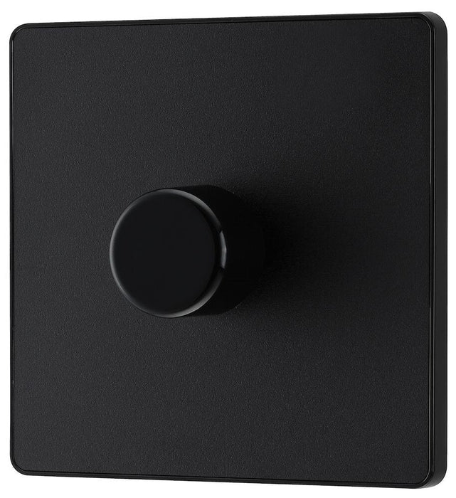 BG Evolve Matt Black 1G Dimmer Switch PCDMB81B - view 3