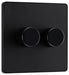 BG Evolve Matt Black 2G Dimmer Switch PCDMB82B - view 2