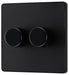 BG Evolve Matt Black 2G Dimmer Switch PCDMB82B - view 3