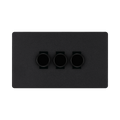 BG Evolve Matt Black 3G Dimmer Switch PCDMB83B