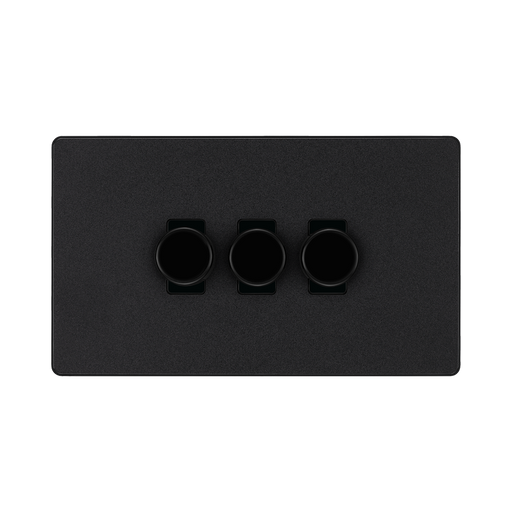 BG Evolve Matt Black 3G Dimmer Switch PCDMB83B