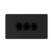 BG Evolve Matt Black 3G Dimmer Switch PCDMB83B