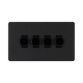 BG Evolve Matt Black 4G Dimmer Switch PCDMB84B