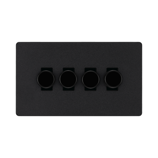 BG Evolve Matt Black 4G Dimmer Switch PCDMB84B