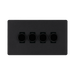 BG Evolve Matt Black 4G Dimmer Switch PCDMB84B