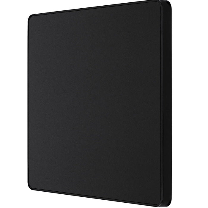 BG Evolve Matt Black Single Blank Plate PCDMB94B - view 3