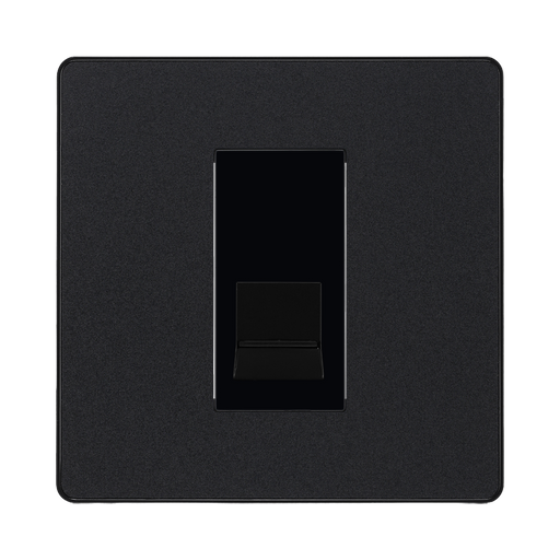 BG Evolve Matt Black Master Telephone Socket PCDMBBTM1B