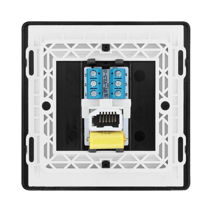 BG Evolve Matt Black Master Telephone Socket PCDMBBTM1B - view 4
