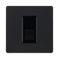 BG Evolve Matt Black Secondary Telephone Socket PCDMBBTS1B