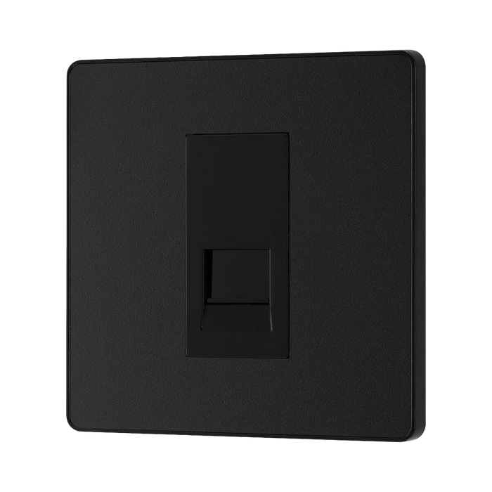 BG Evolve Matt Black Secondary Telephone Socket PCDMBBTS1B - view 3