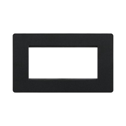 BG Evolve Matt Black 4G Euro Module Plate PCDMBEMR4B