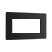 BG Evolve Matt Black 4G Euro Module Plate PCDMBEMR4B - view 2