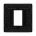 BG Evolve Matt Black 1G Euro Module Plate PCDMBEMS1B - view 4