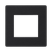 BG Evolve Matt Black 2G Euro Module Plate PCDMBEMS2B
